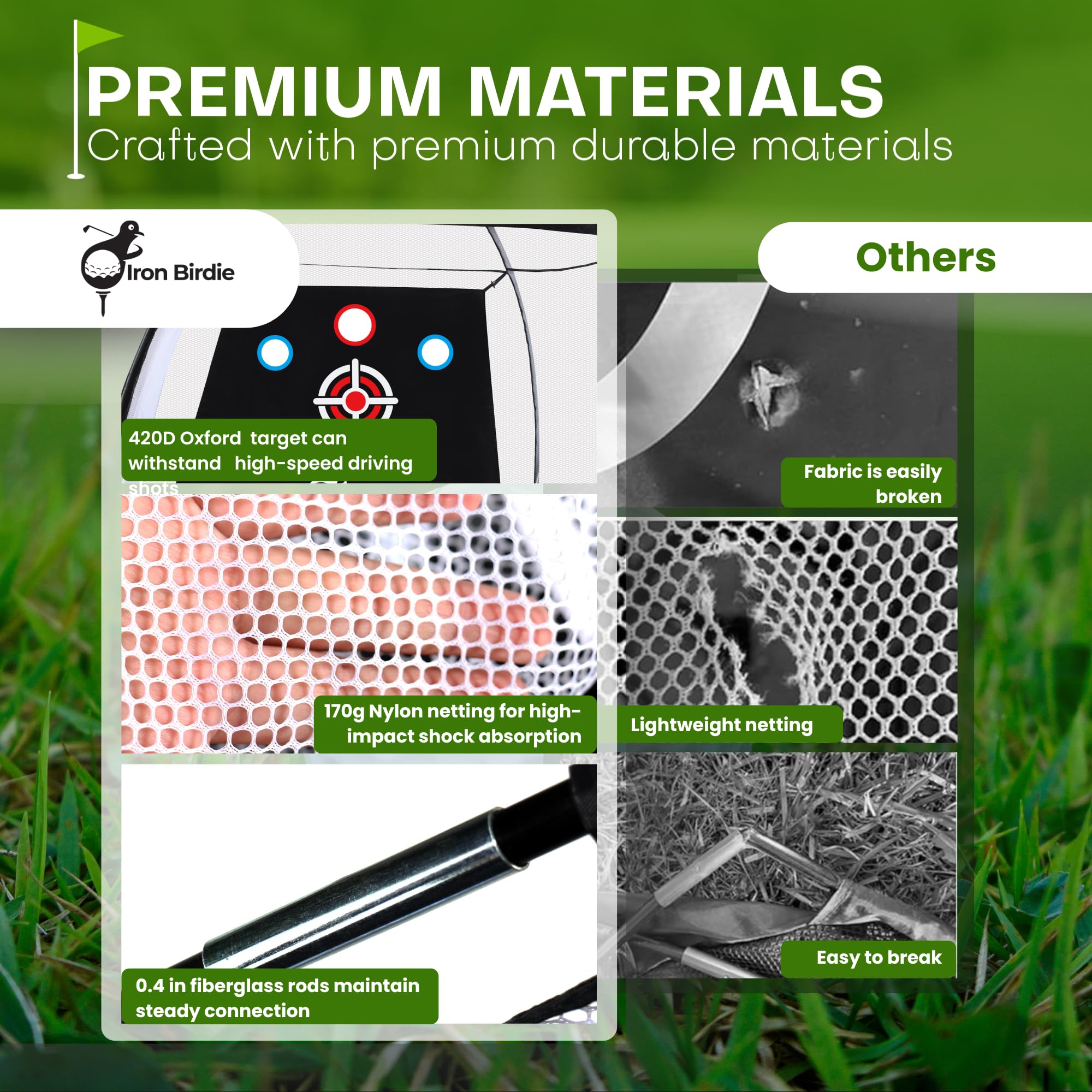 Amazon | ゴルフネット 10x7フィート ゴルフ練習ネット トライターフ